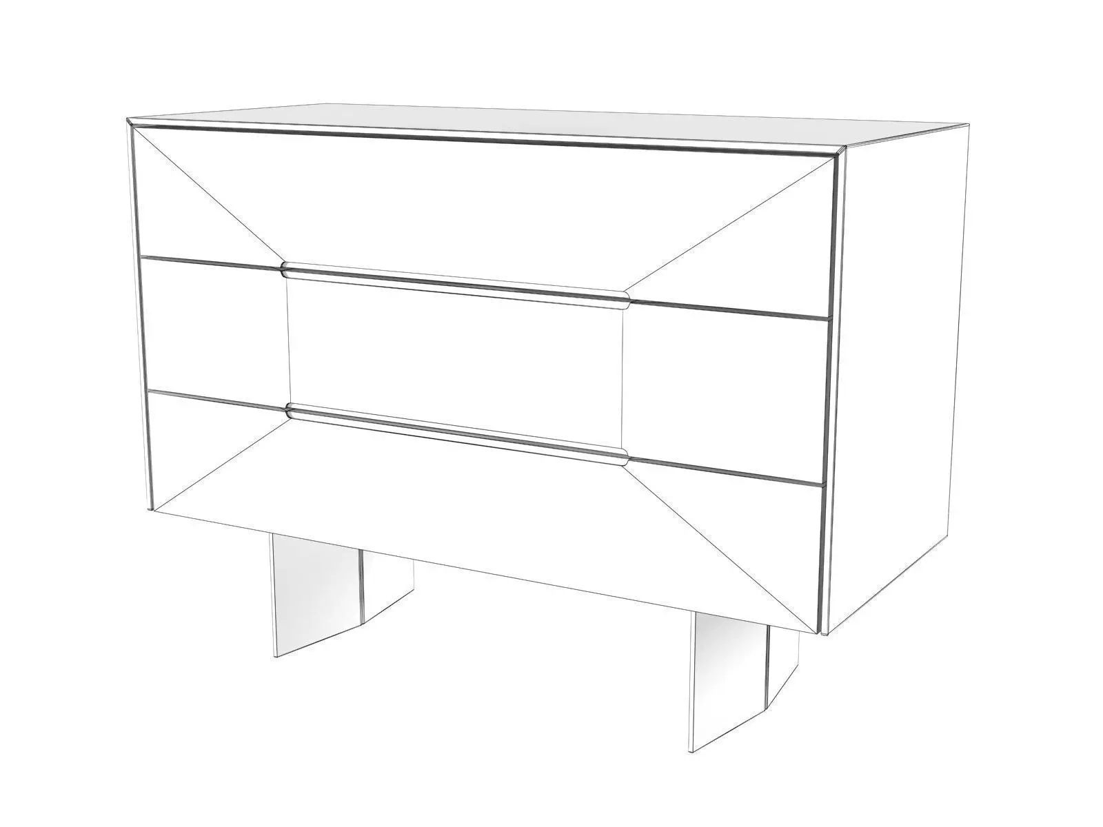 Wai Drawer Chest 3D model_2