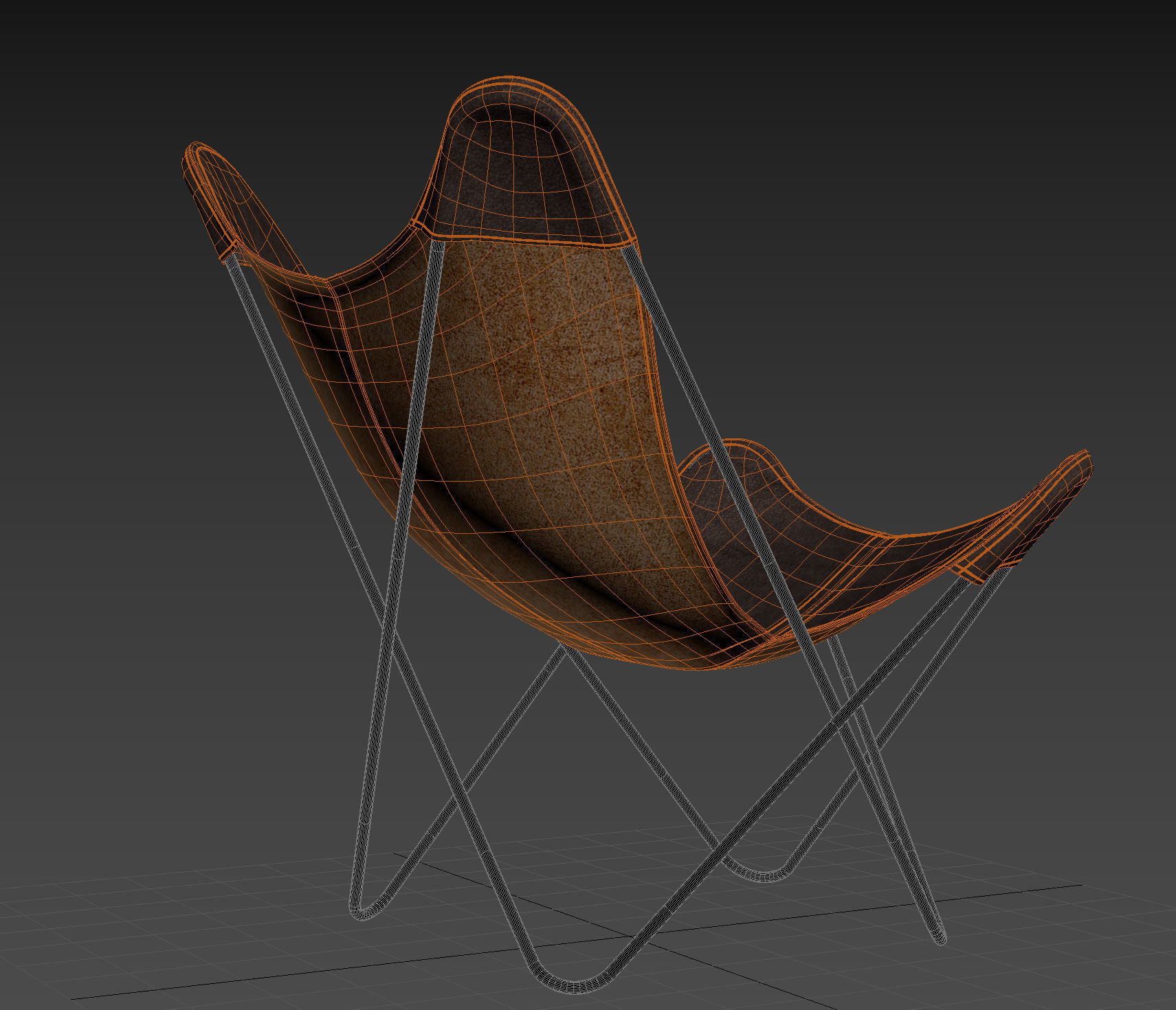 BKF Butterfly Chair 3D model_3