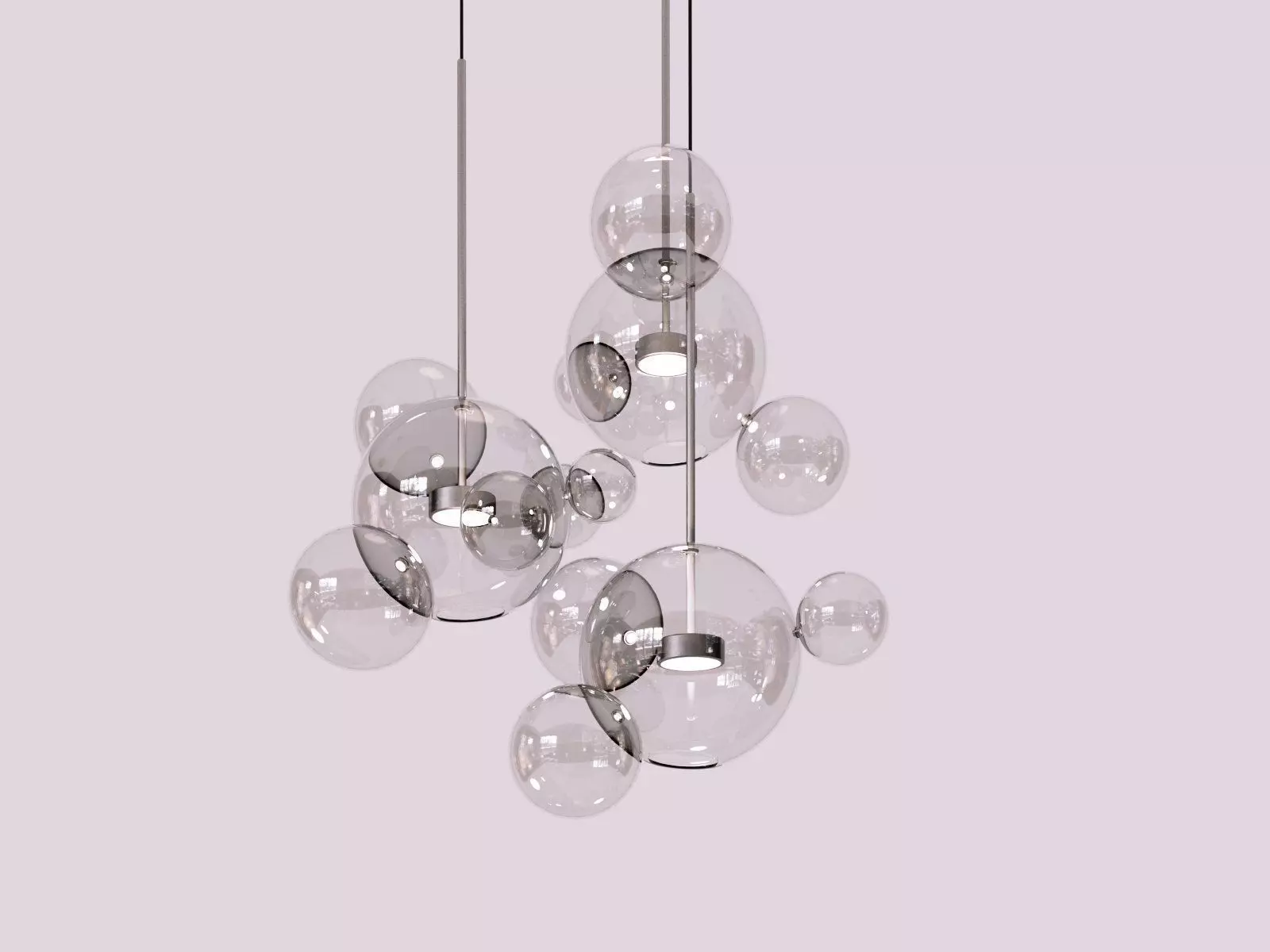 Bolle BLS14C Pendant Lamp 3D model_2