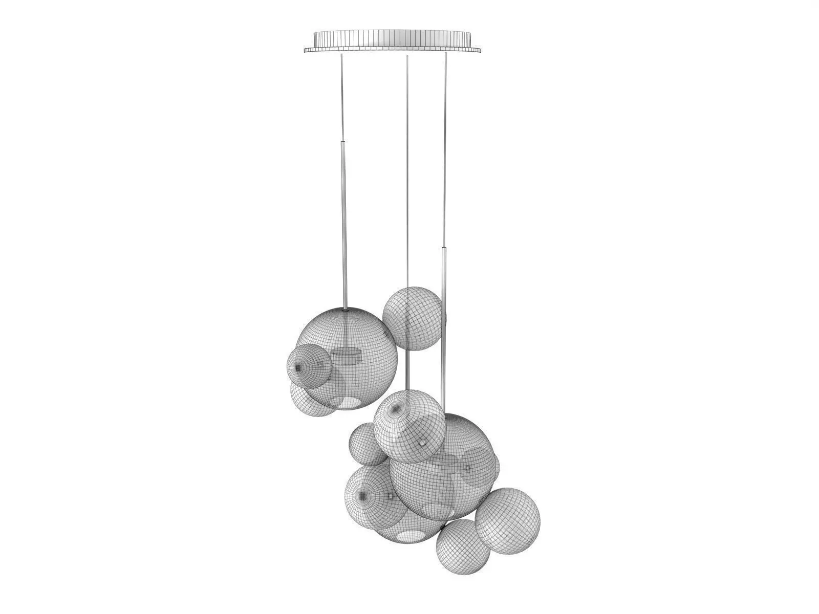 Bolle BLS14C Pendant Lamp 3D model_3