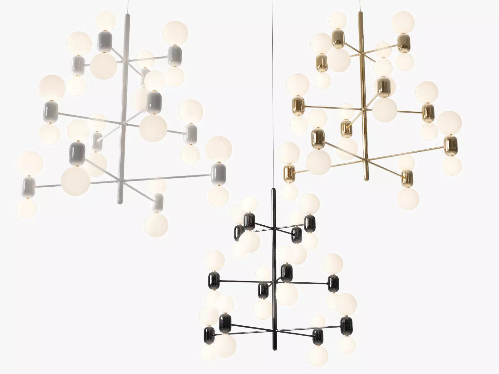 Aballs Chandelier 3D model_2