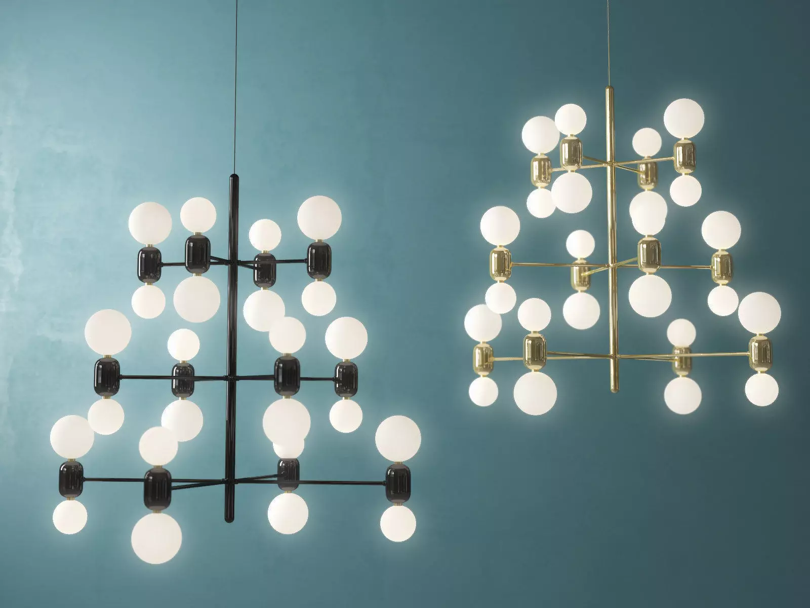 Aballs Chandelier 3D model_1