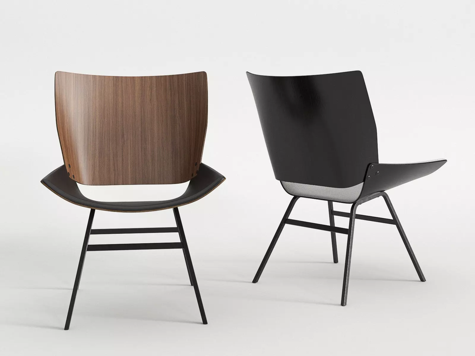 Shell Lounge Seat Cushion Chair 3D model_0