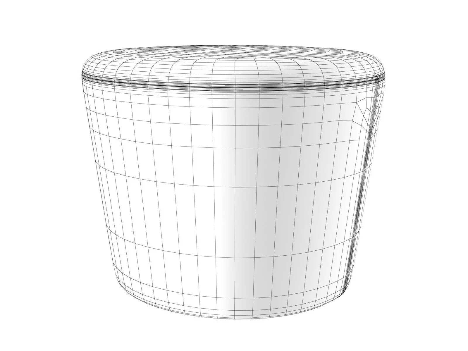 1832 Moon Armchair and Footstool 3D model_7