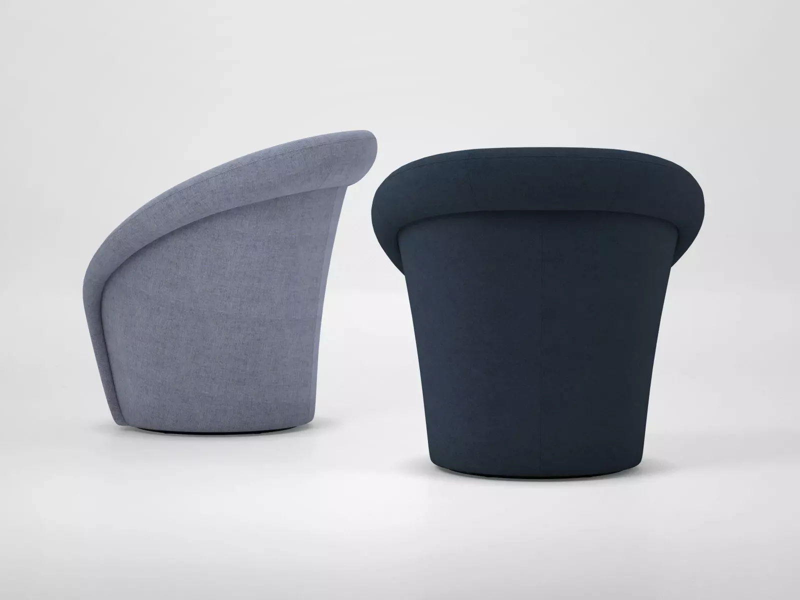 1832 Moon Armchair and Footstool 3D model_2