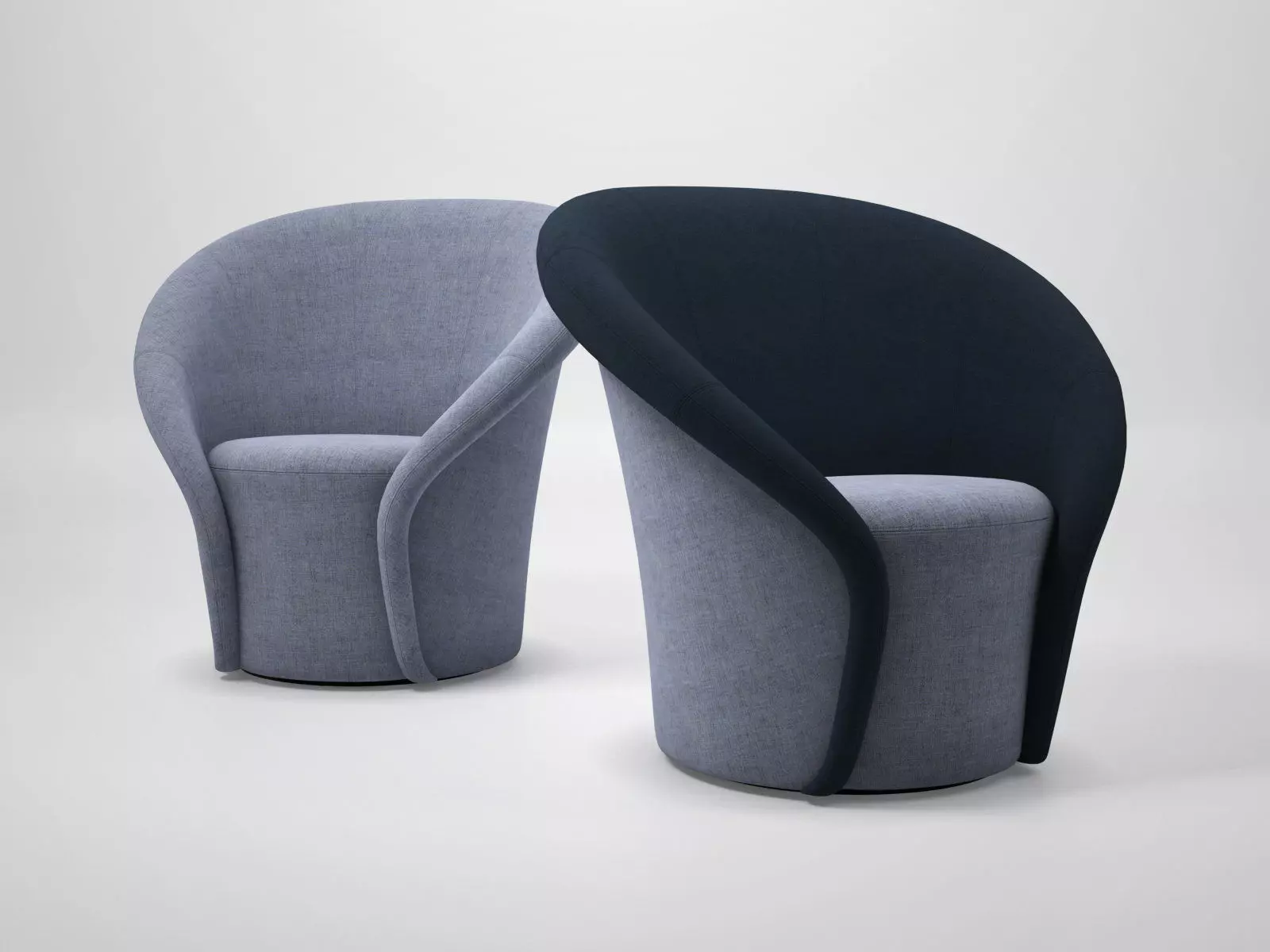 1832 Moon Armchair and Footstool 3D model_0