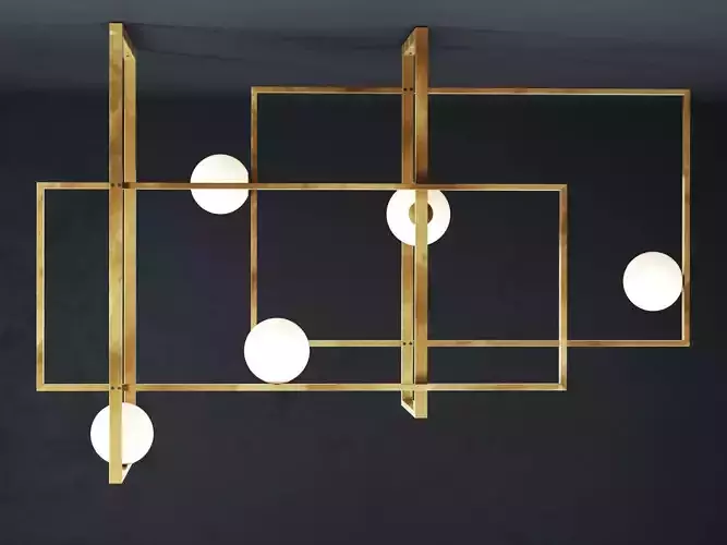 Mondrian Pendant Lamp Free 3D model