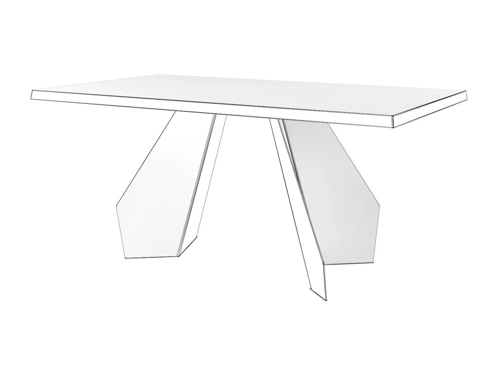 Origami 160 and 200 Dining Table 3D model_3