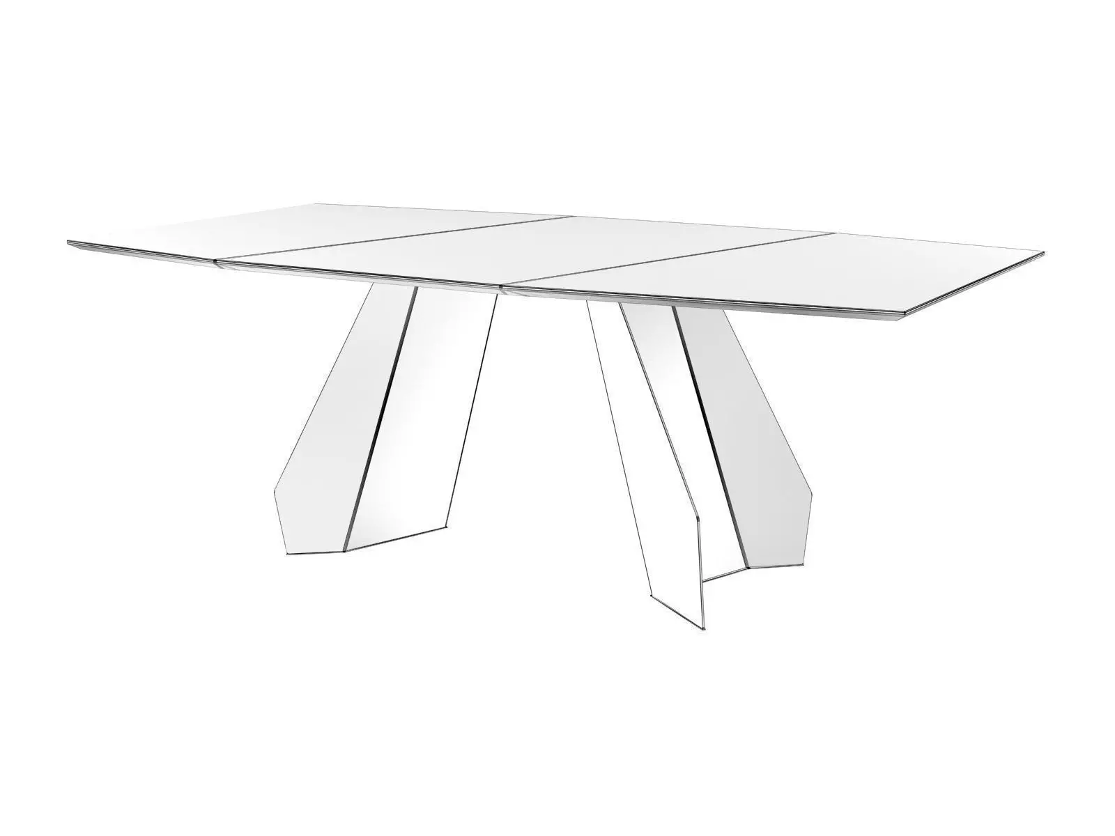 Origami 160 and 200 Dining Table 3D model_4