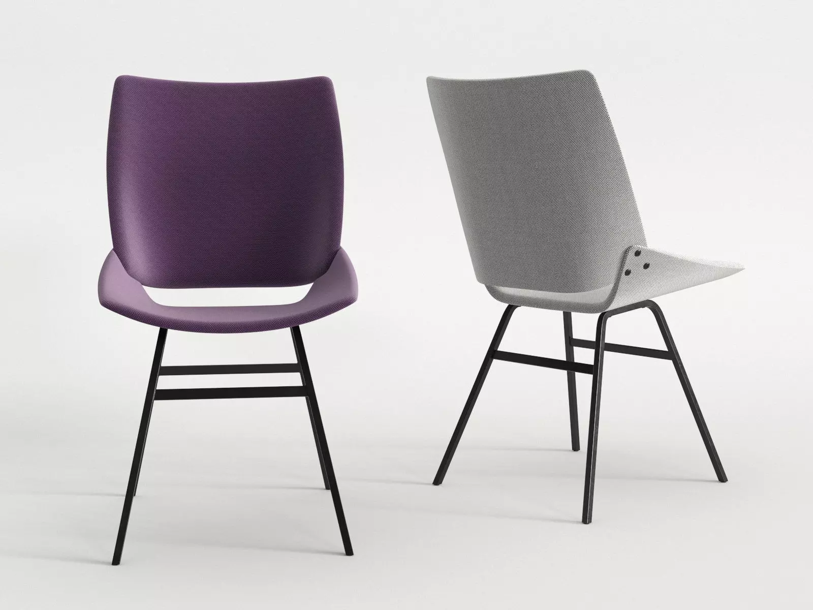 Shell Chair Upholstered 3D model_0