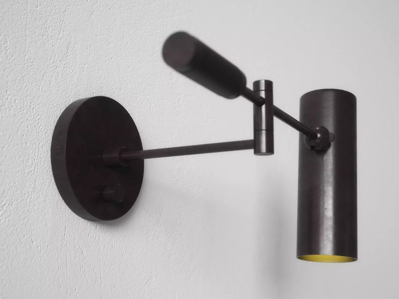 Cylinder Swing Arm Sconce Lamp 3D model_2