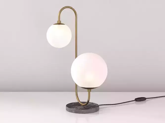 Pelle Table Lamp Asymmetrical 3D model