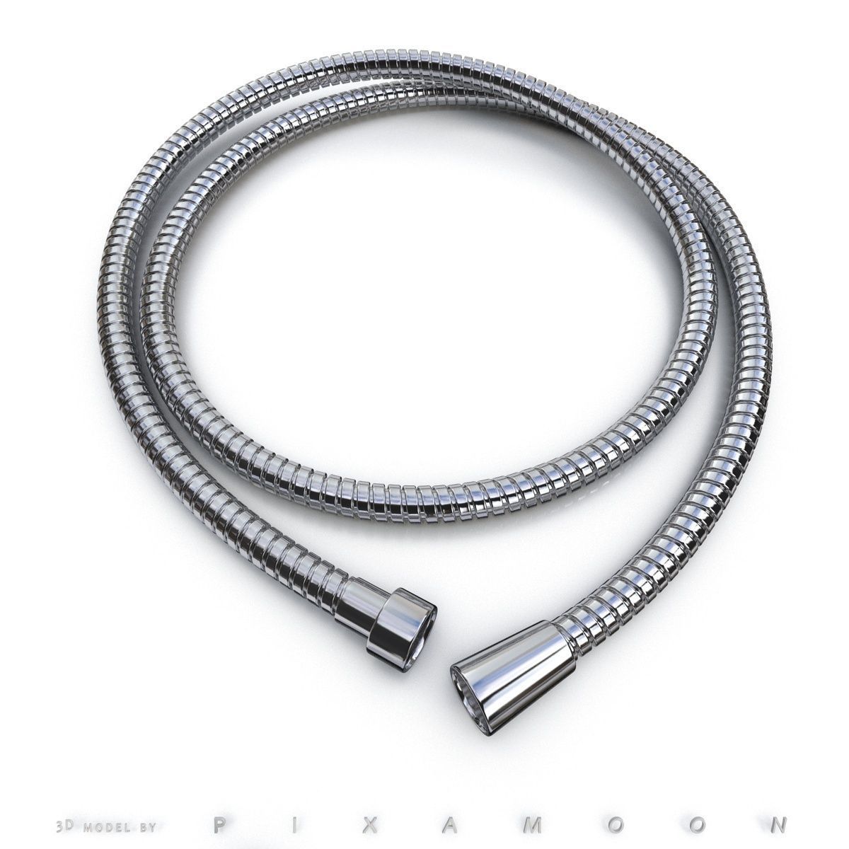 Adjustable shower hose - free colapsed samples Free 3D model_1