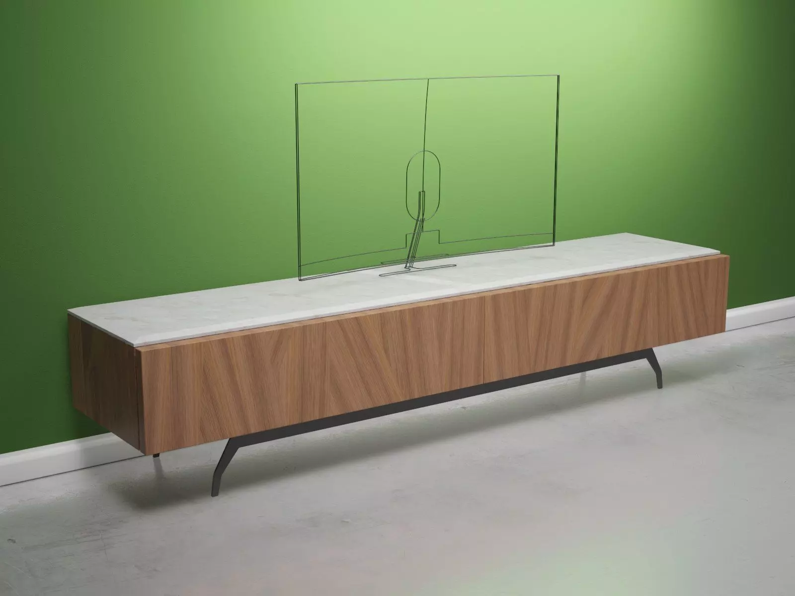 Allen TV Stand 3D model_2