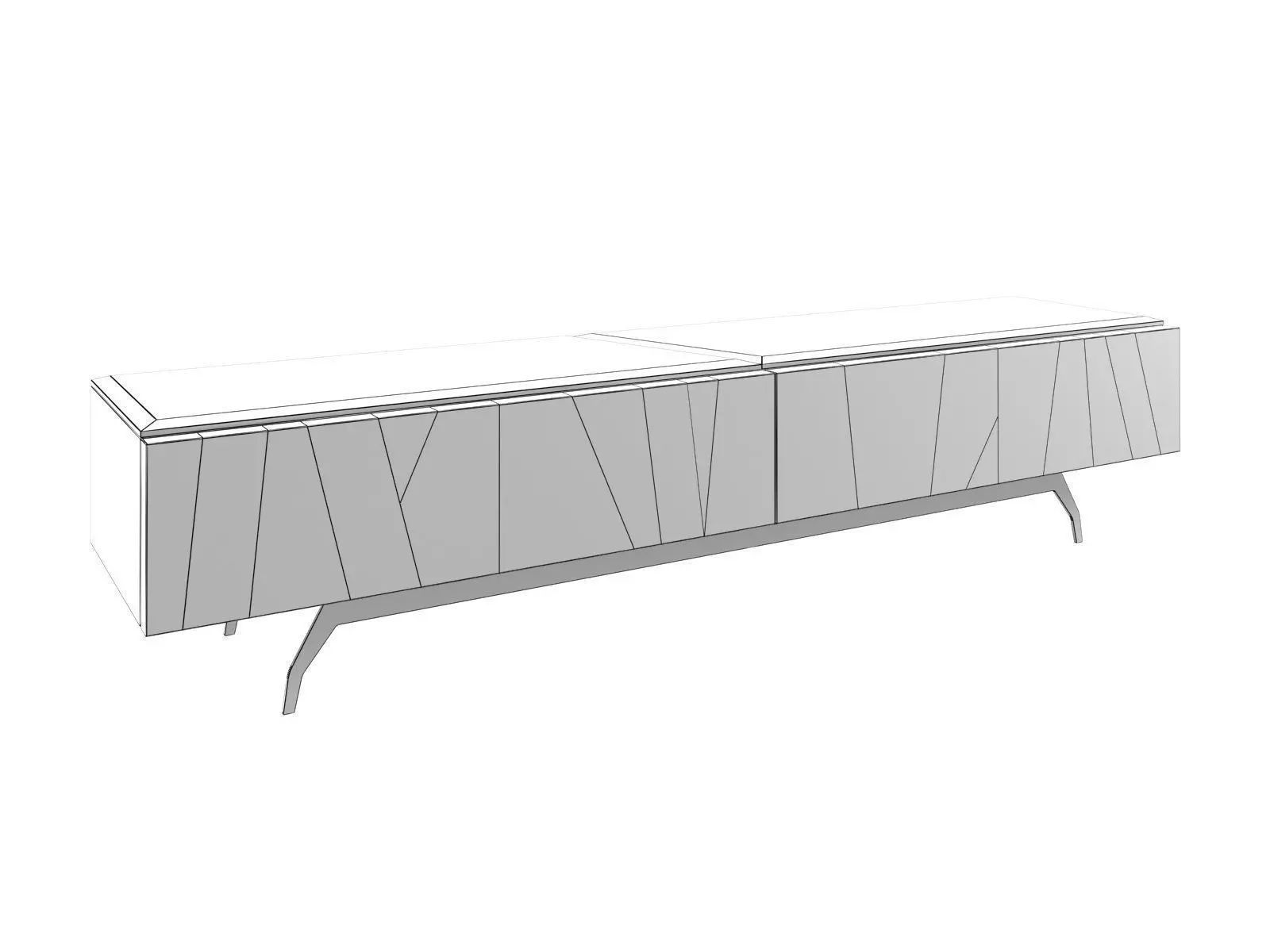 Allen TV Stand 3D model_3