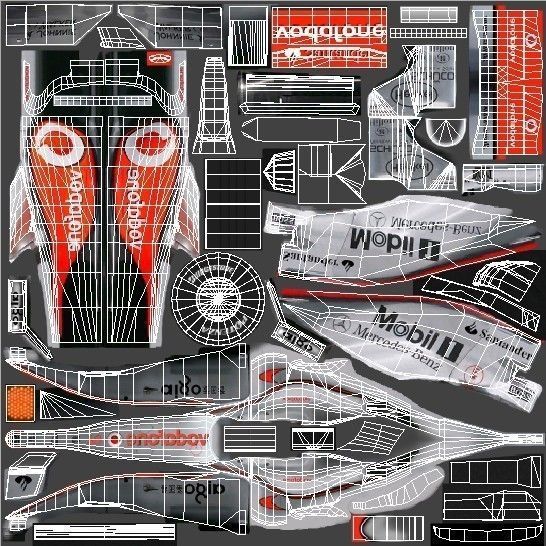 McLaren F1 MP4-22 Low-poly 3D model_6