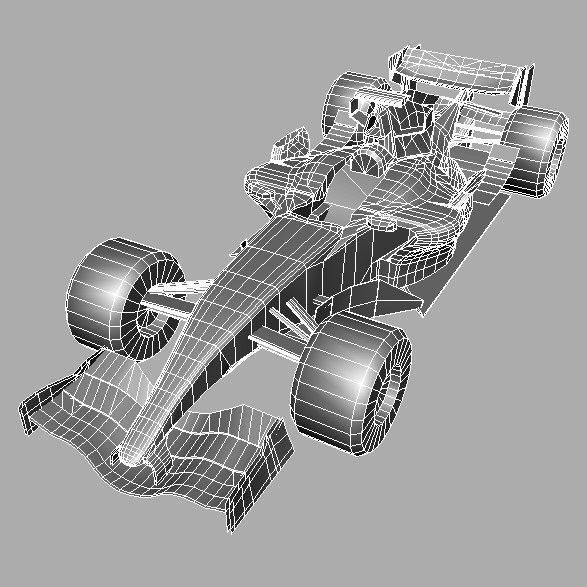 McLaren F1 MP4-22 Low-poly 3D model_3