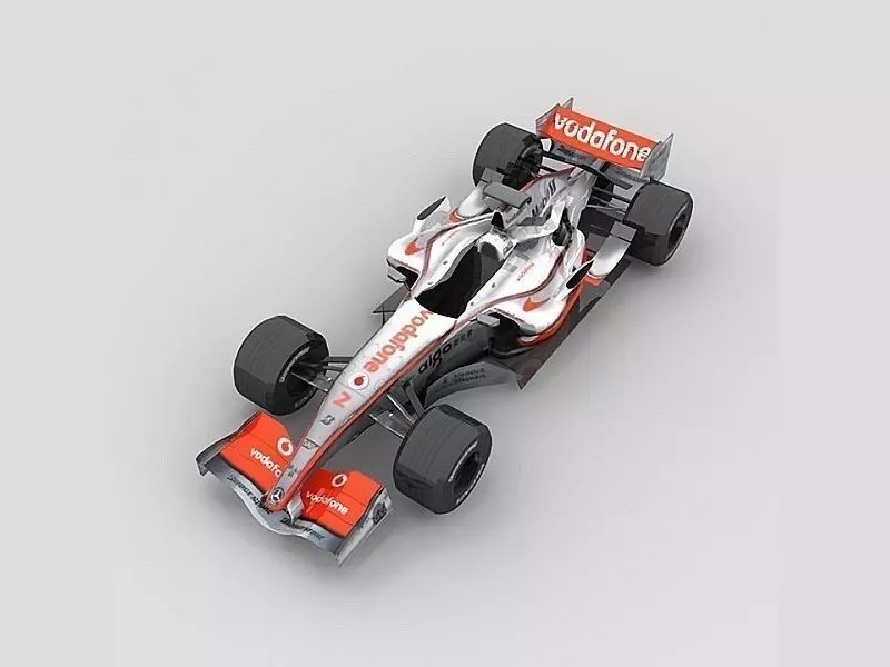 McLaren F1 MP4-22 Low-poly 3D model_0