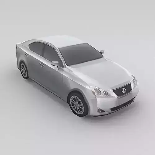 Lexus IS 250 Low-poly 3D model