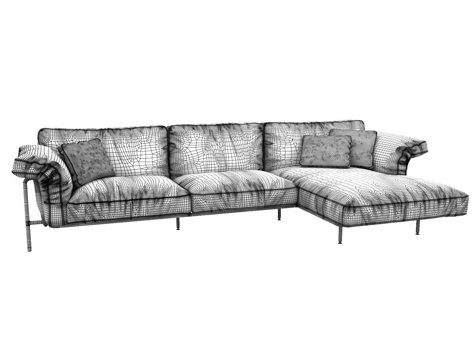 DS 610 Corner Sofa 3D model_9