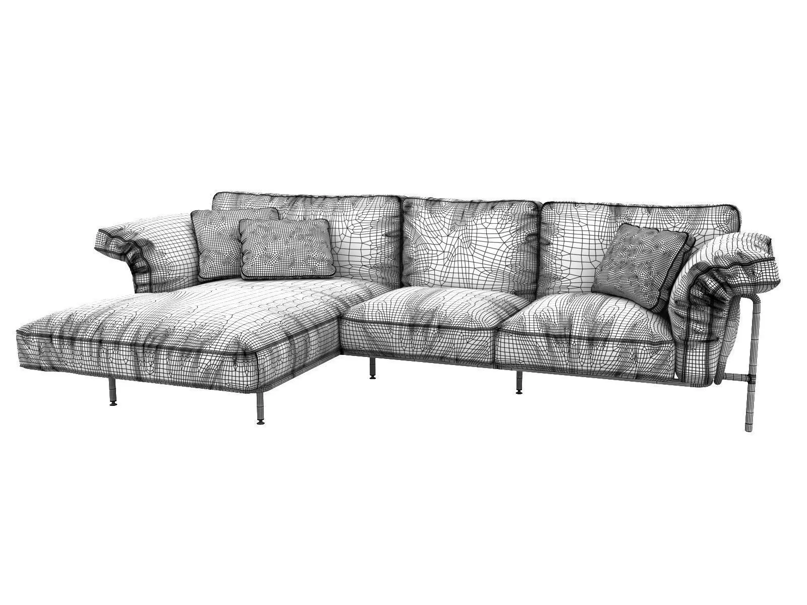 DS 610 Corner Sofa 3D model_7