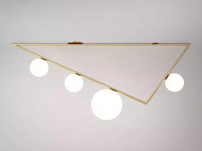 Triangle 31 Globes Ceiling Lamp
