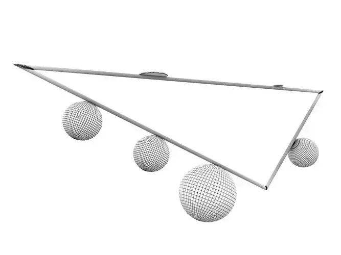 Triangle 31 Globes Ceiling Lamp