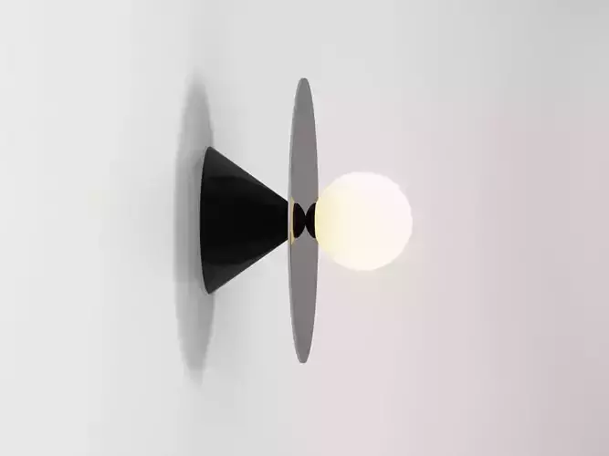 Disc and Sphere Wall Lamp