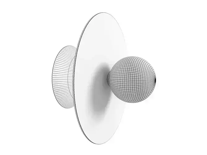 Disc and Sphere Wall Lamp