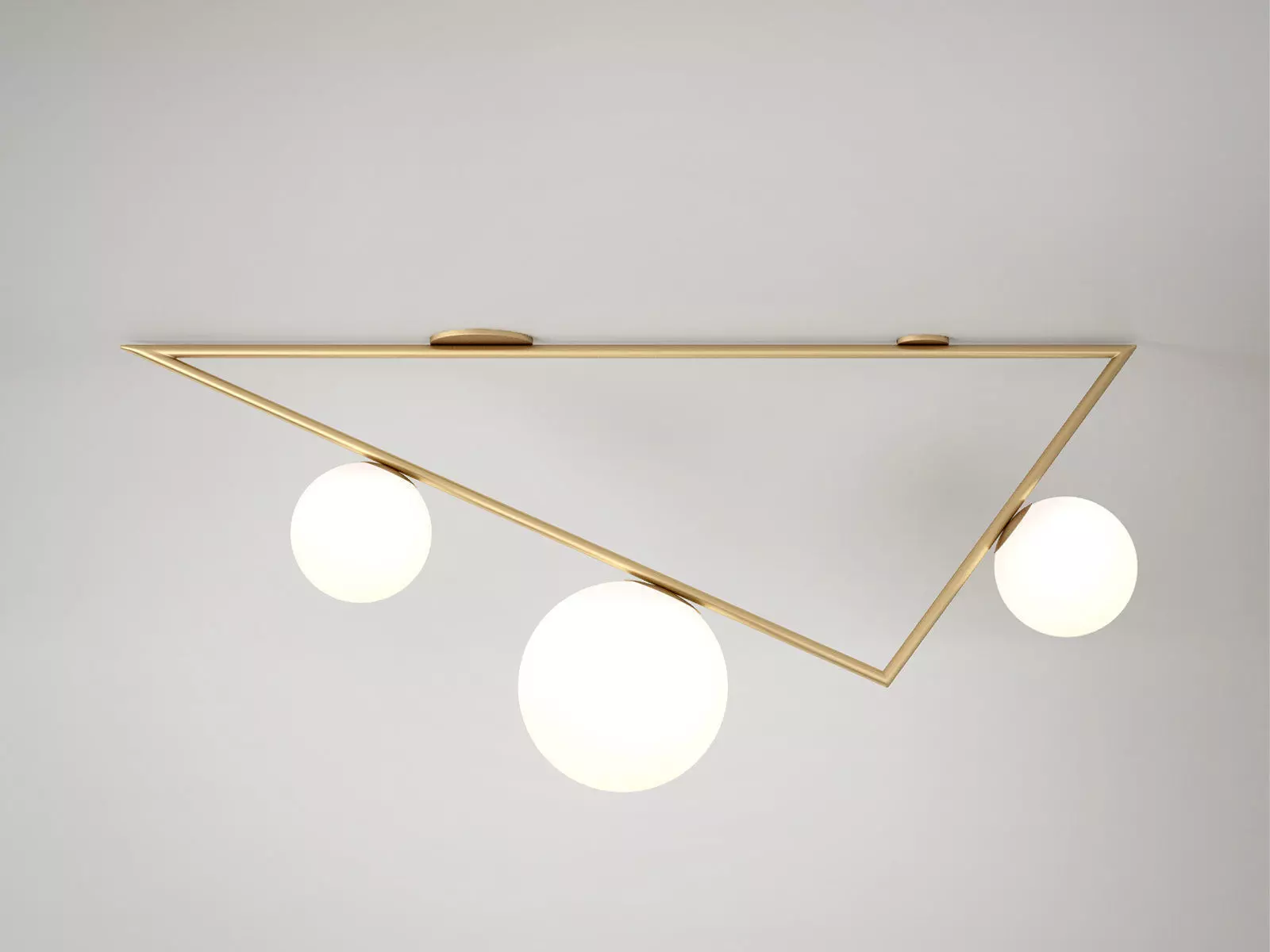 Triangle 21 Globe Ceiling Lamp 3D model_0