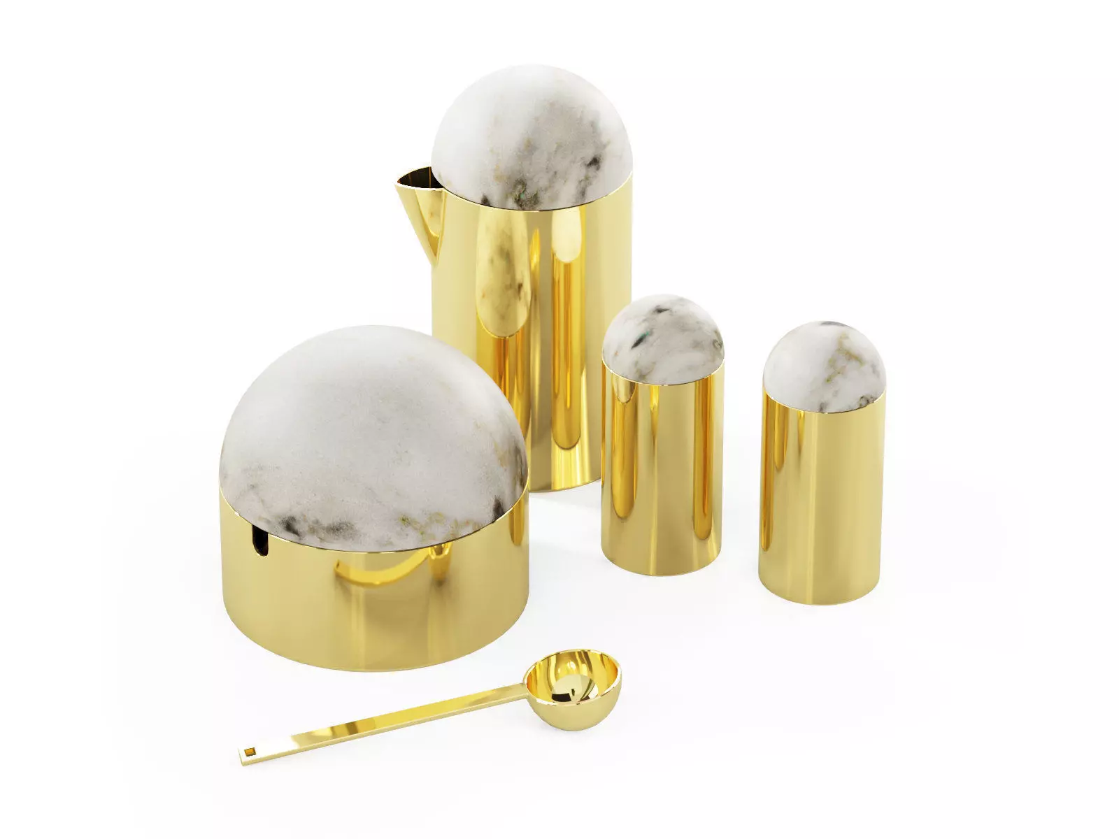 Amare Serving Set 3D model_1