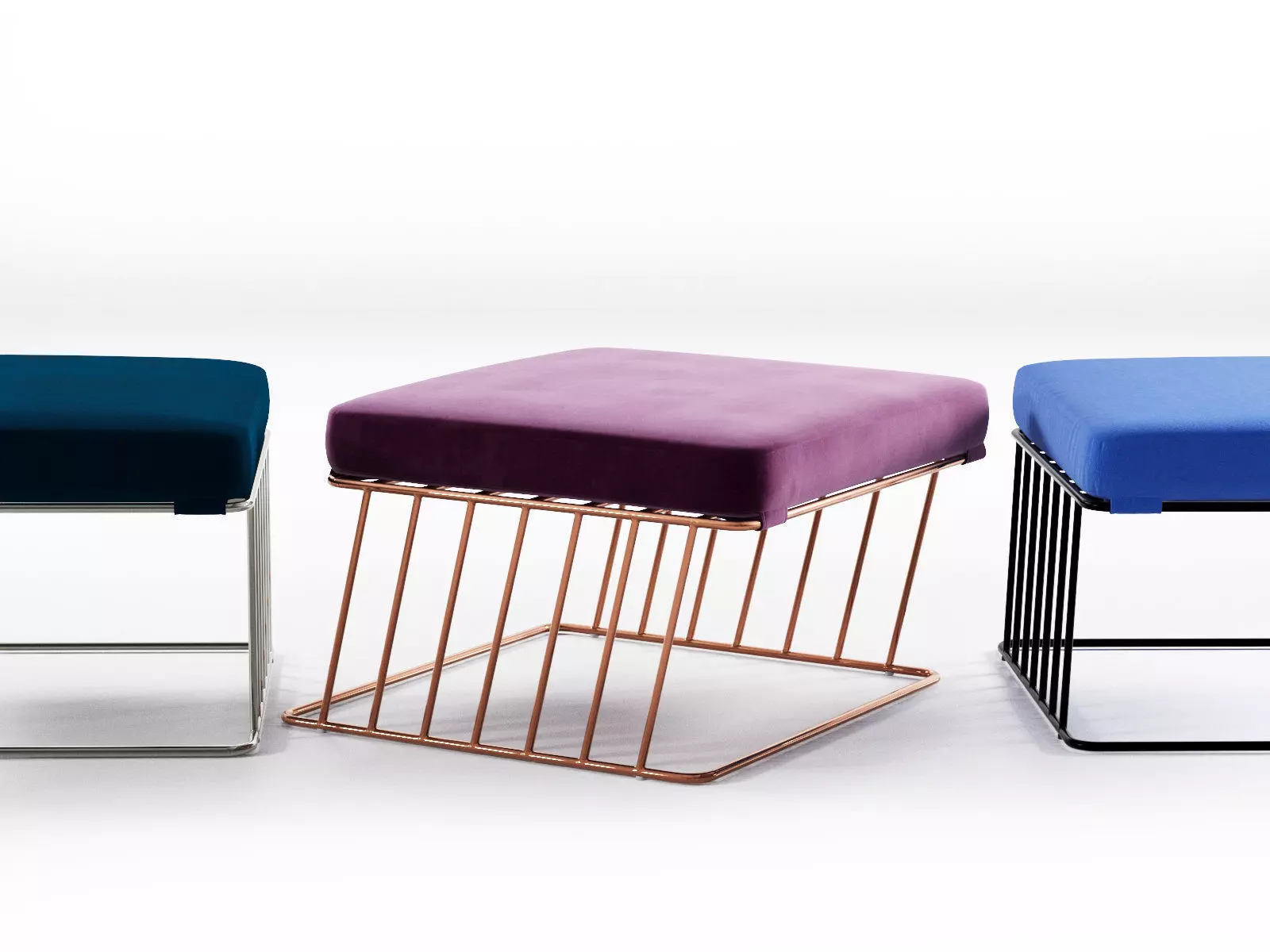 Wired Italic Footstool 3D model_0