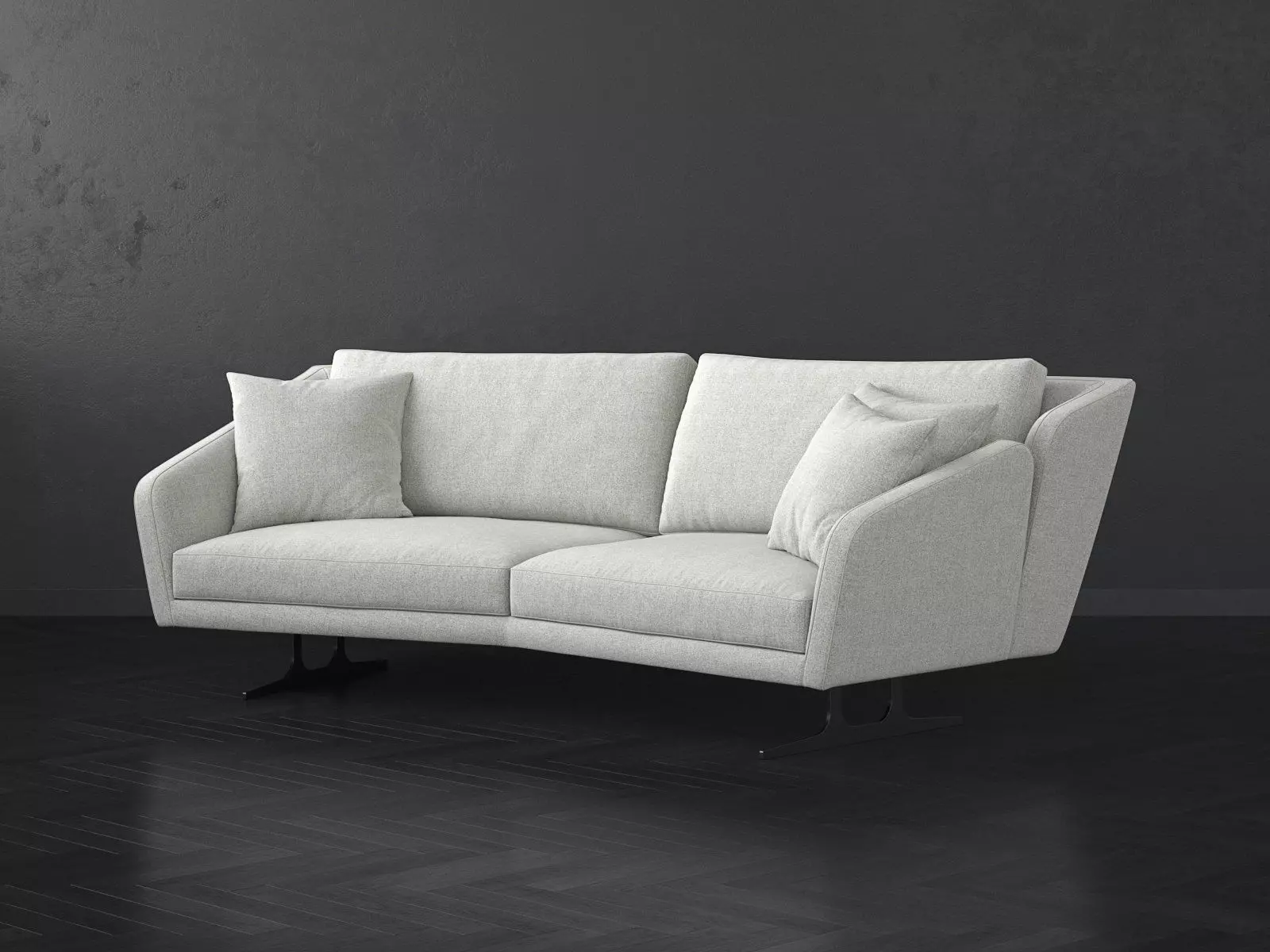 Nikita 3 Seater Special Sofa 3D model_1