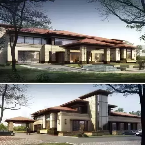 Building chinese modern house design