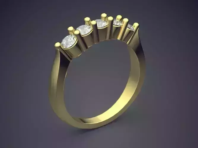 Engagement Ring With Diamonds CAD-3003