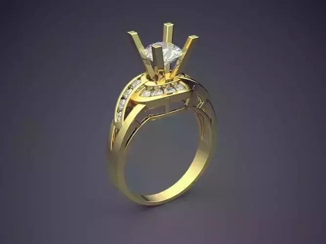 Engagement Diamond Ring CAD-6997