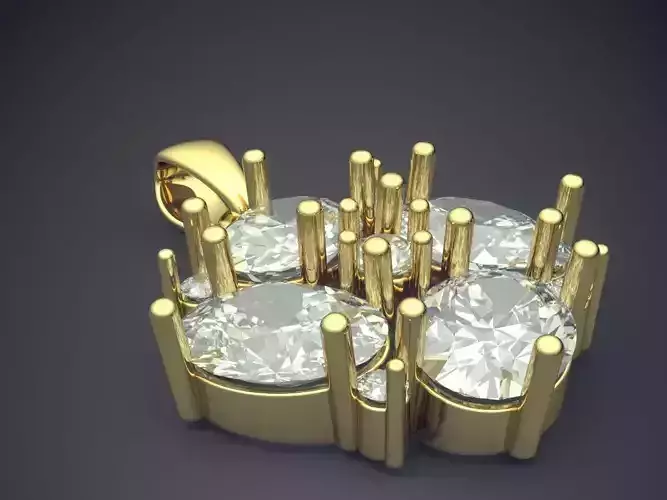 Diamond Pendant CAD-6998