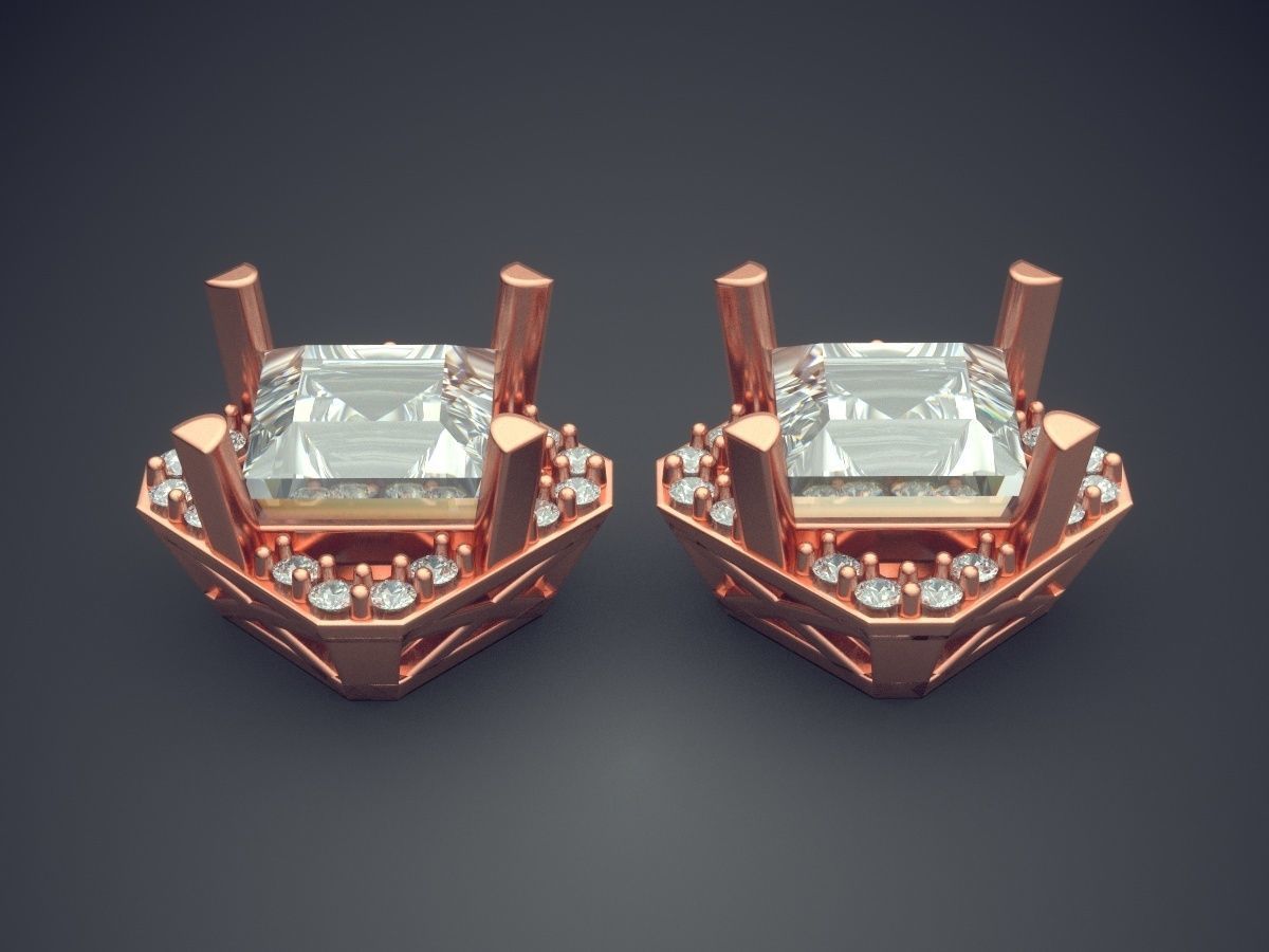 Brooches With Diamonds CAD-6990 3D print model_2