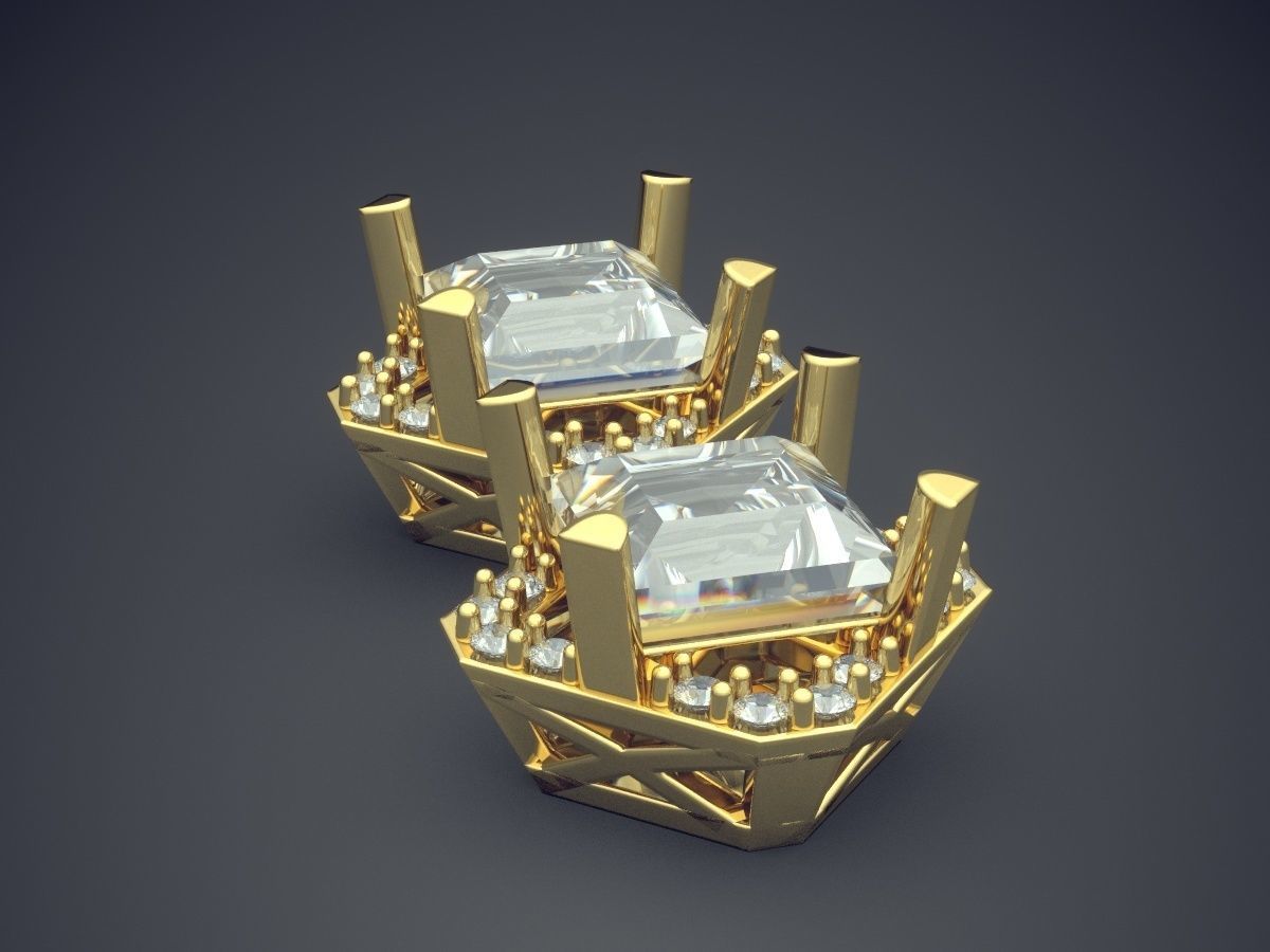 Brooches With Diamonds CAD-6990 3D print model_3