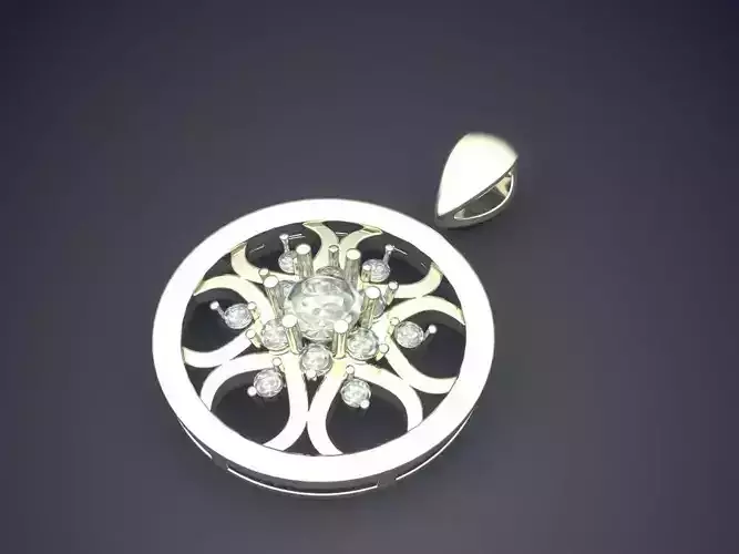 Pendant With Diamonds CAD-6972