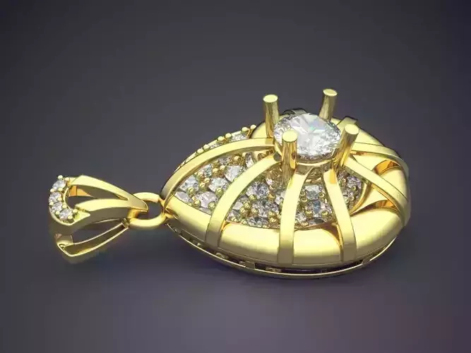 Pendant With Diamonds CAD-6968