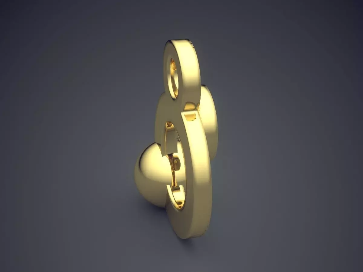 Pendant CAD-6966 3D print model_3