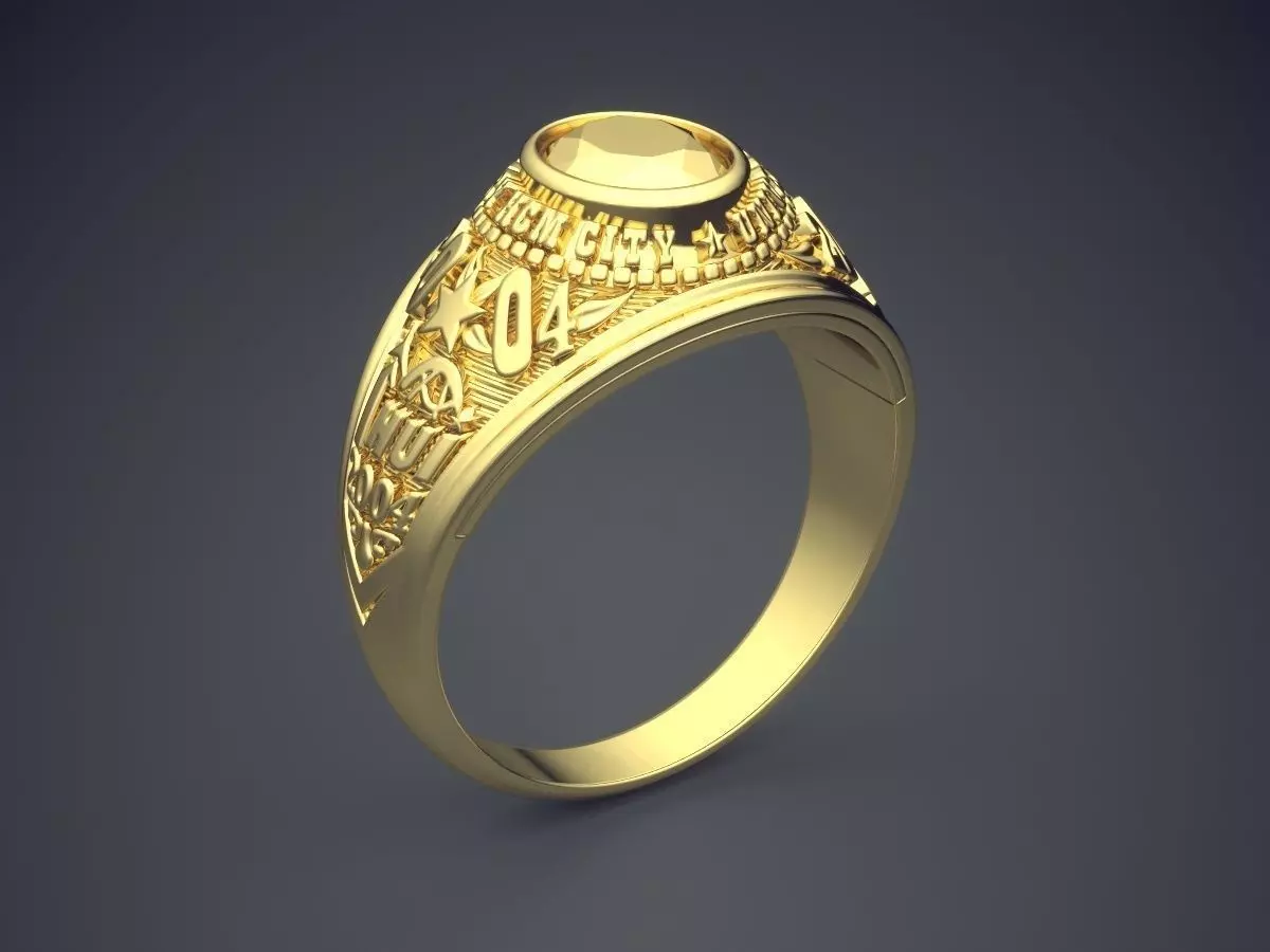 Engraved Ring CAD-6964 3D print model_0