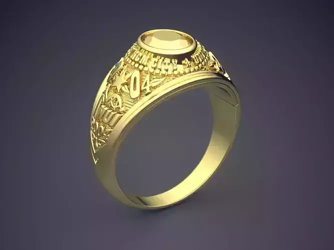 Engraved Ring CAD-6964