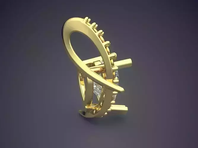 Pendant With Diamonds CAD-6957