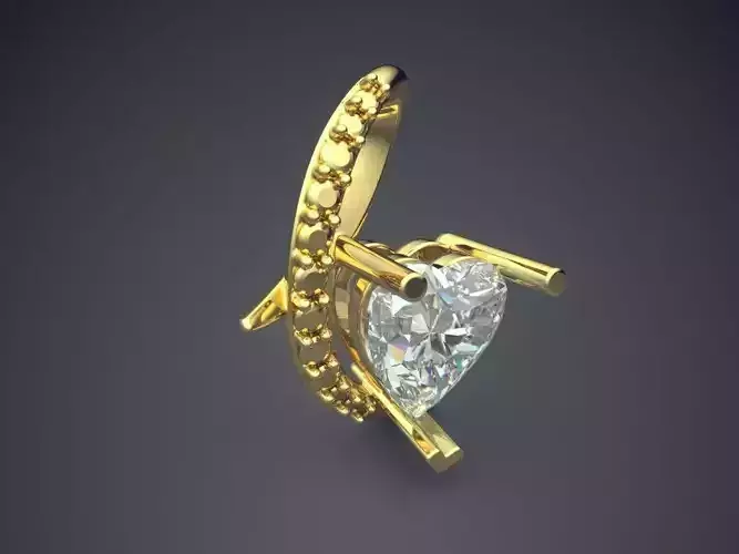 Pendant With Diamonds CAD-6957 3D print model