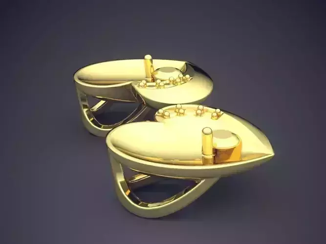 Heart Shape Pendant CAD-6954