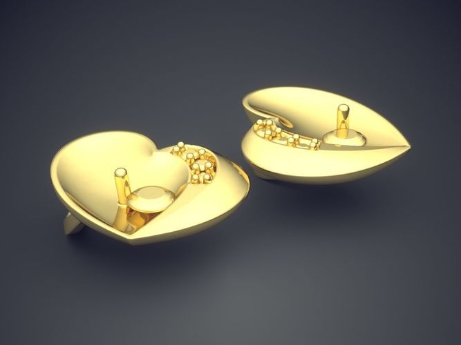 Heart Shape Pendant CAD-6954 3D print model