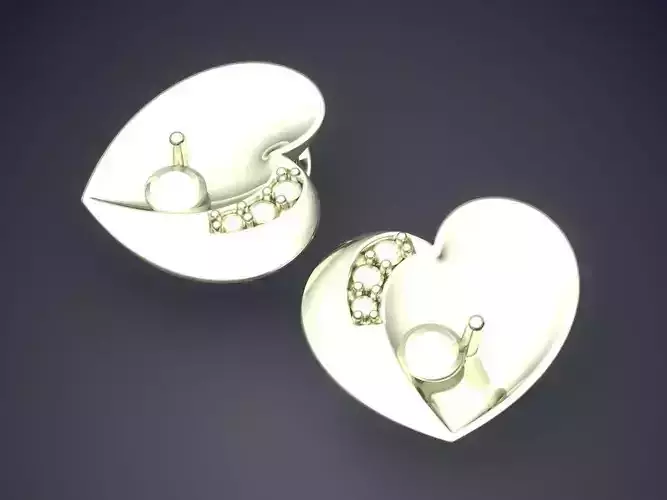Heart Shape Pendant CAD-6954