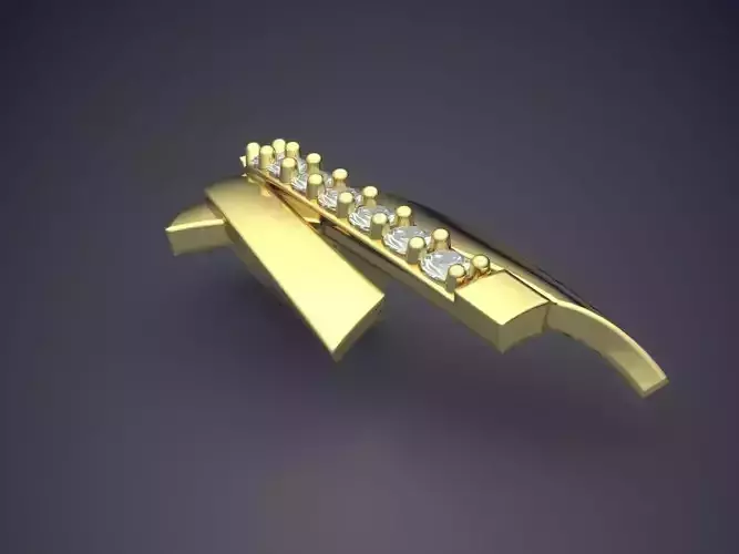 Pendant With Diamonds CAD-6952 3D print model